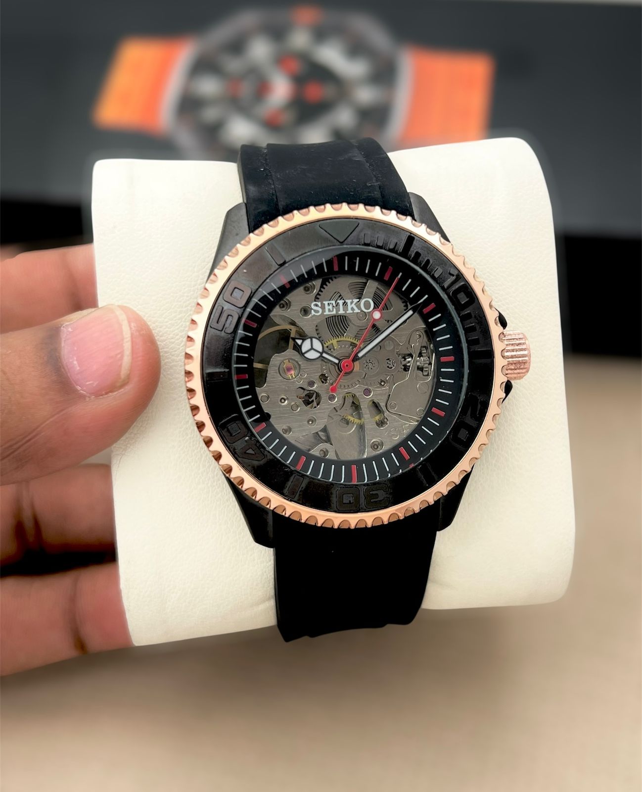Seiko Analoge sillicon belt